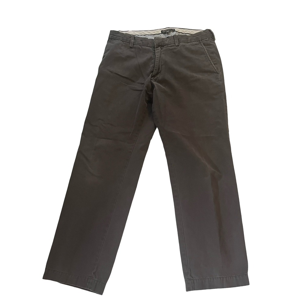 Banana Republic Men's Size 33/30 Vintage Straight Fit Chino Gray 100% Cotton
